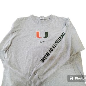 1990s University of Miami long sleeve tshirt